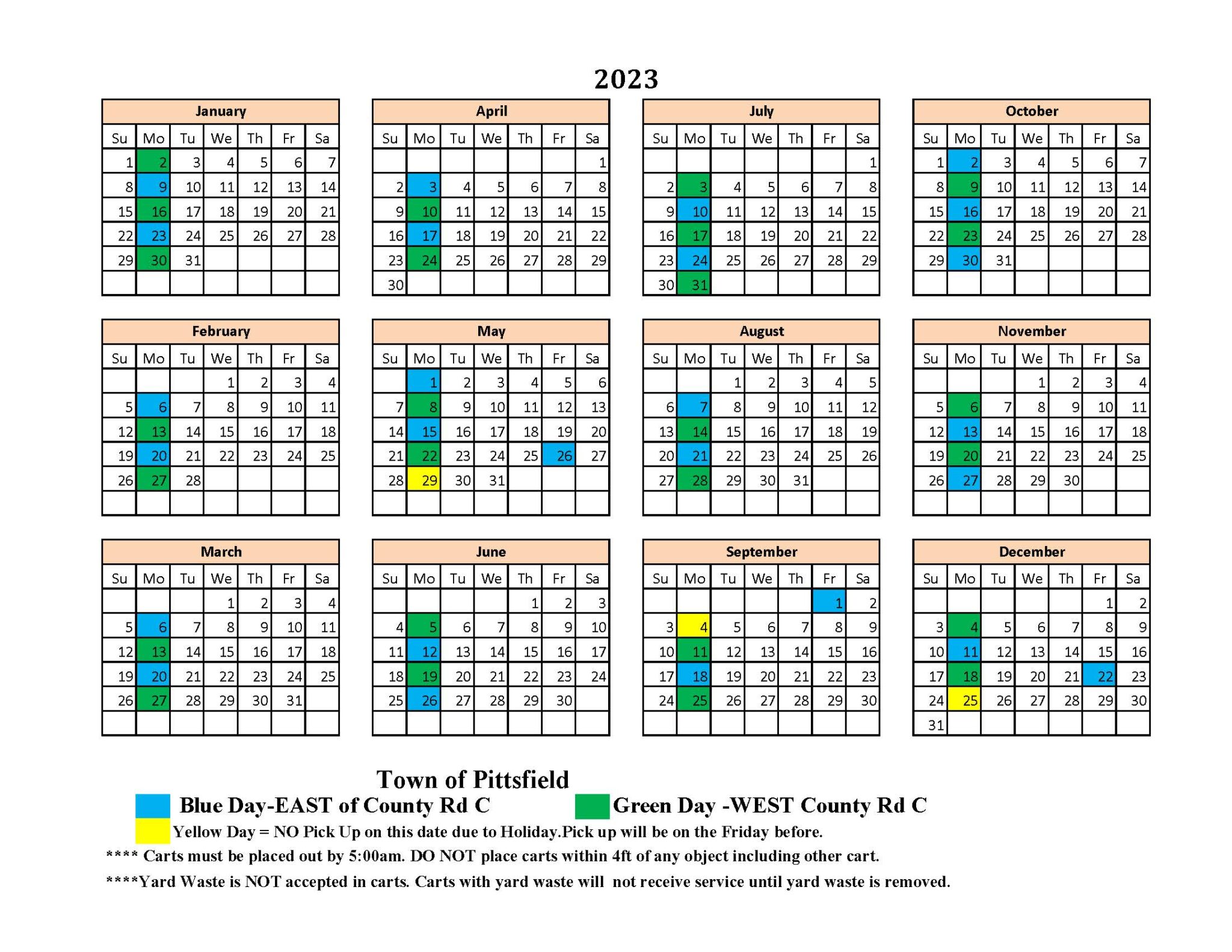 Waste Recycling Calendar 2024 Piper Brittany