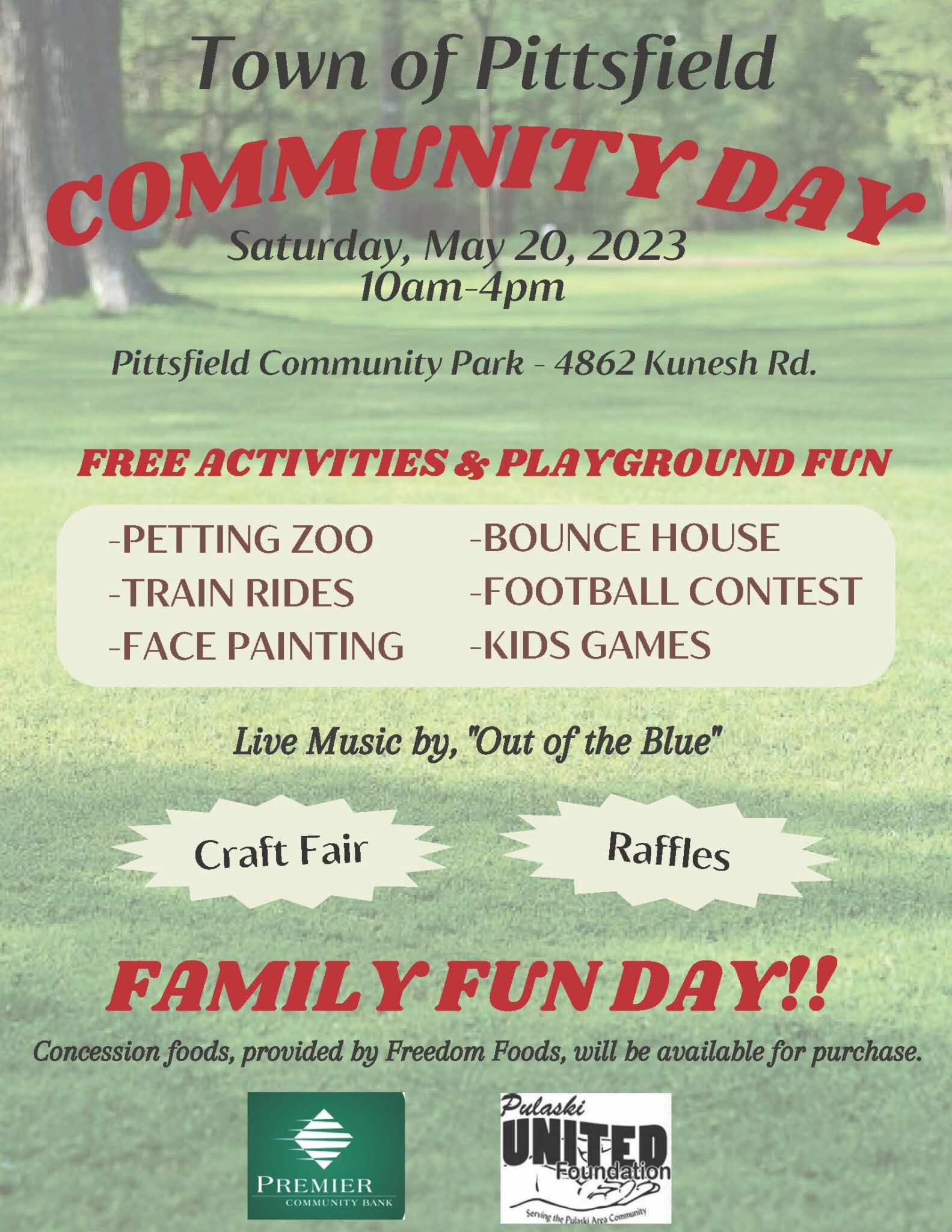 Pittsfield Community Day Town Of Pittsfield